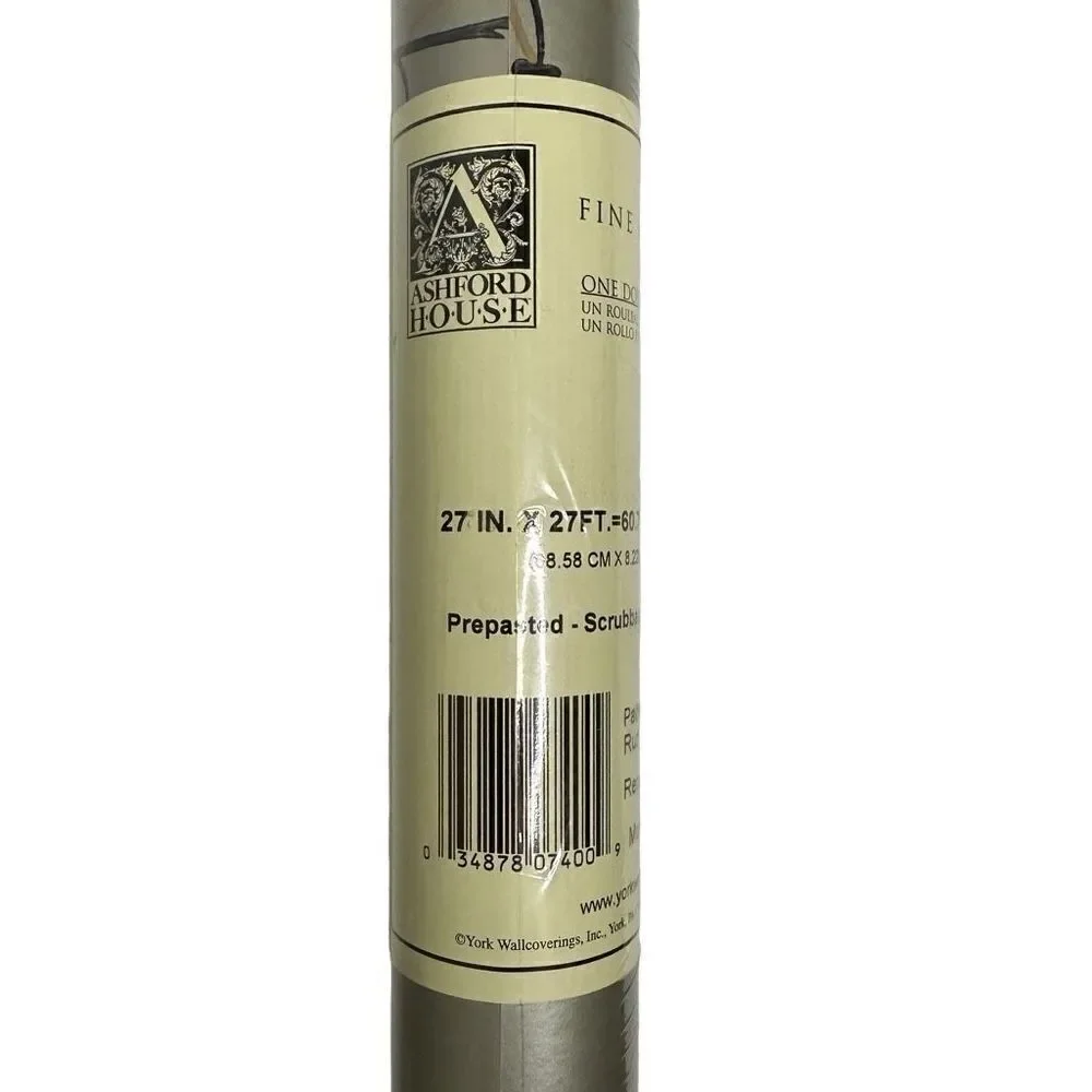 Ashford House York Wallcoverings FP2620 Prepasted Wallpaper 2 Double Rolls Set